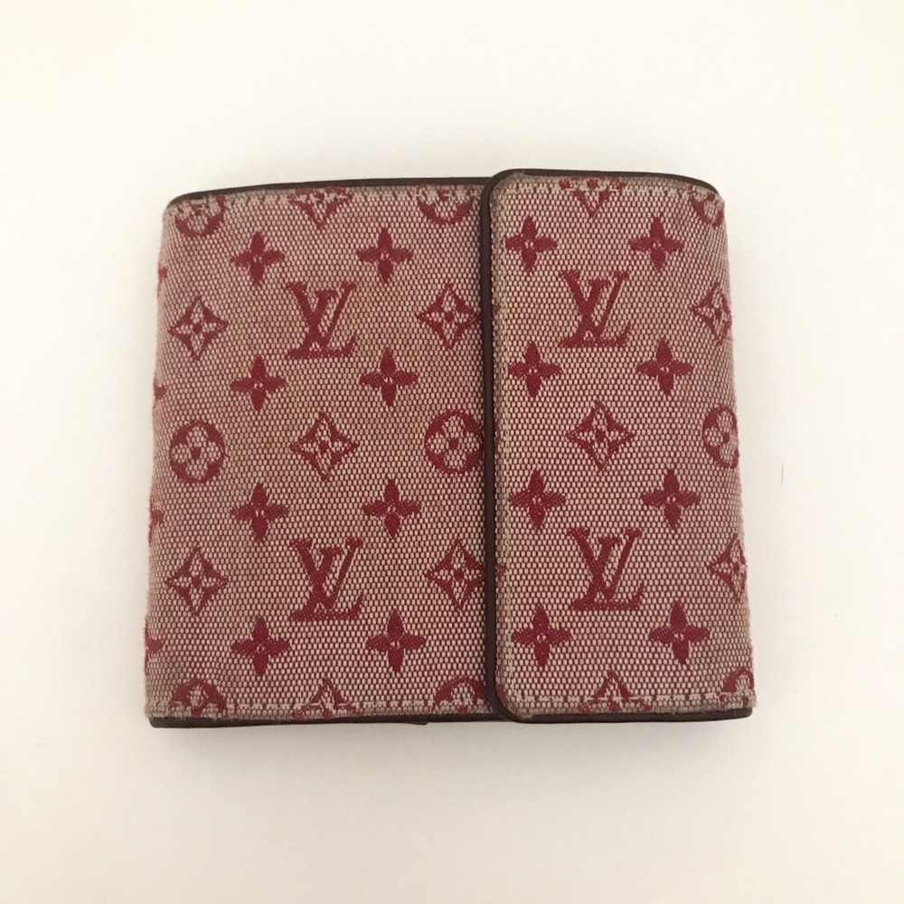Louis Vuitton Mini Lin Canvas Compact Wallet